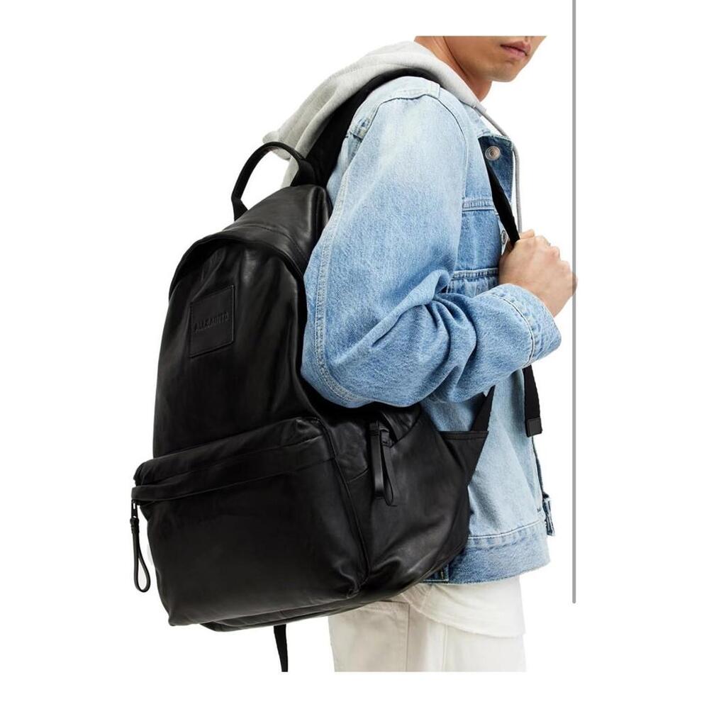 All Saints Men's Carabiner Backpack, Black, ONE Size - Picture 2 of 8